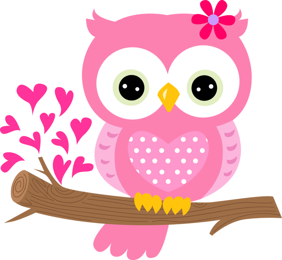 Pink Owl Lovely Hq Image Free Png Clipart - Pink Owl Png (936x864), Png Download