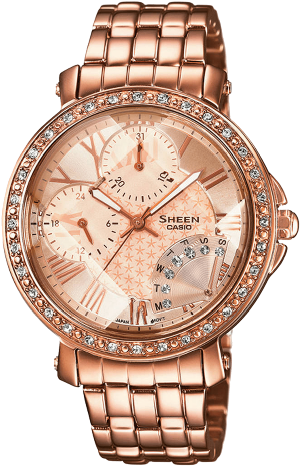 Womens Chronograph Watch-sx143 - Guess Watches Pink Gold (640x960), Png Download