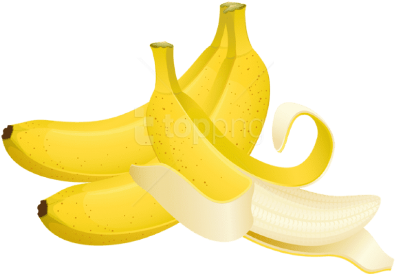 Free Png Large Painted Bananas Png Images Transparent - سكرابز موز (850x586), Png Download