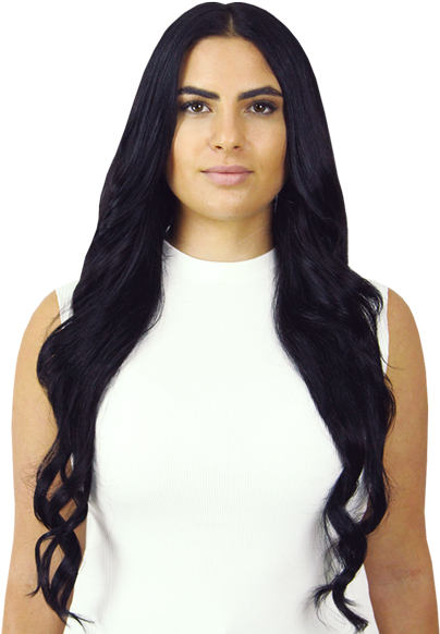 24 Inch Clip In Hair Extensions - Real Hair Wigs In Australia (600x600), Png Download