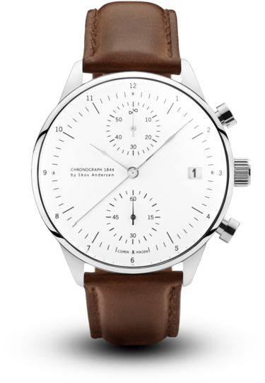 1844 Chronograph, Steel / White - Vintage Watch Review (620x620), Png Download