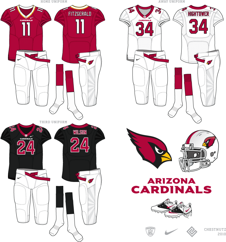Cardinals-unis - Arizona Cardinals (826x882), Png Download