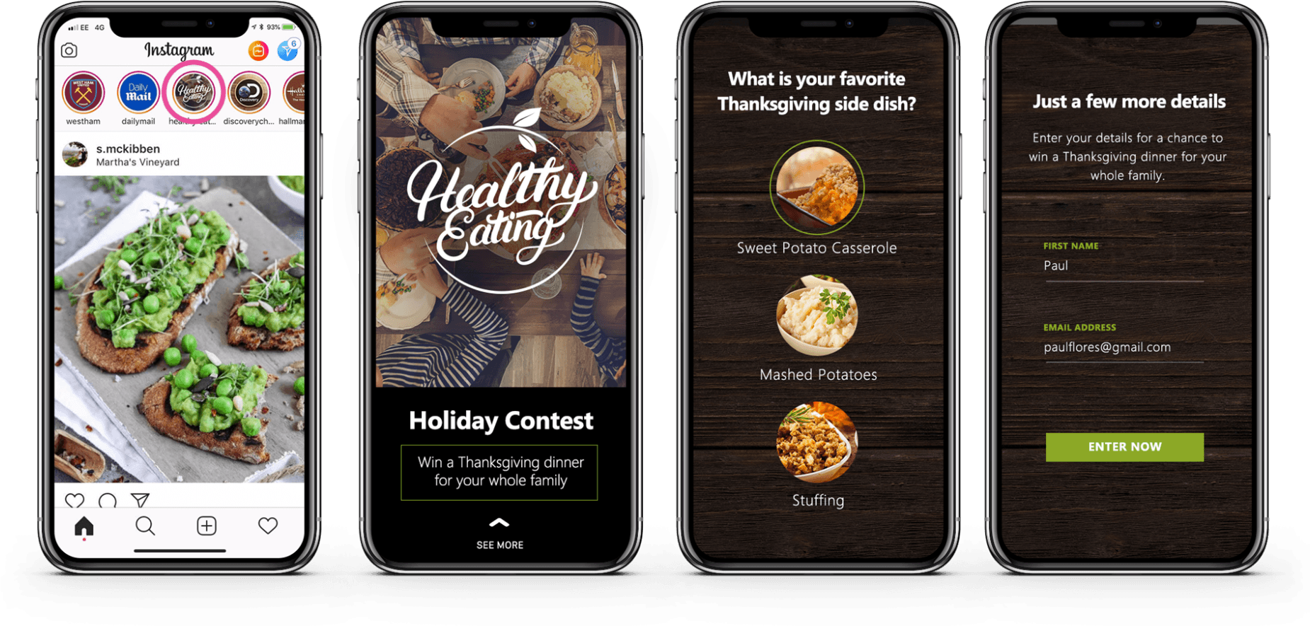 Instagram Stories Thanksgiving Marketing - Instagram Stories Thanksgiving (1999x960), Png Download