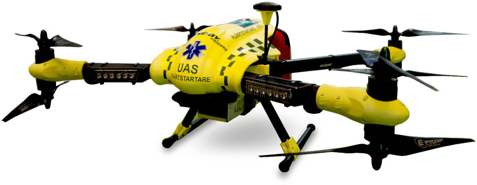 Drone Png Transparent Picture - Emergency Drone (1000x664), Png Download
