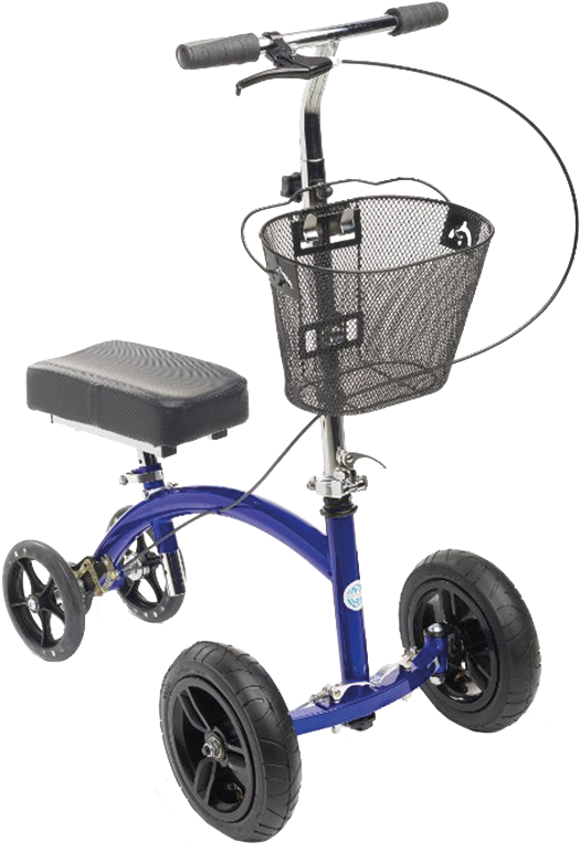 Freedom From Painful Crutches - Kneerover Hybrid Knee Scooter With All Terrain Front (800x800), Png Download