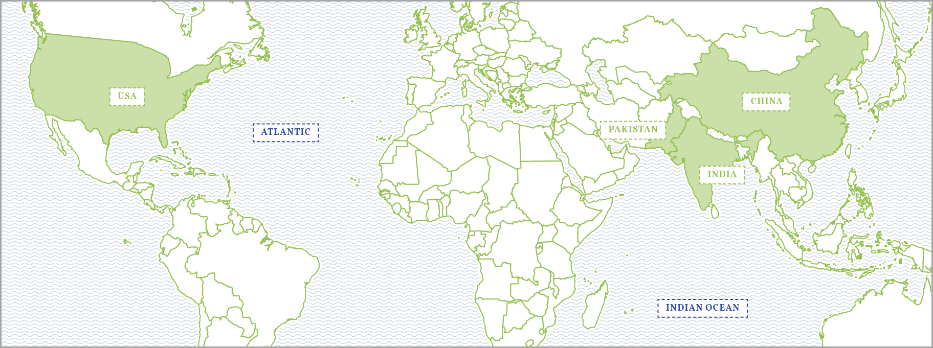 The World's Leading Cotton-producing Countries Are - Us Still The Superpower (1824x681), Png Download