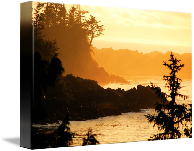 Drawn Sunrise Hill - Sunset (650x506), Png Download