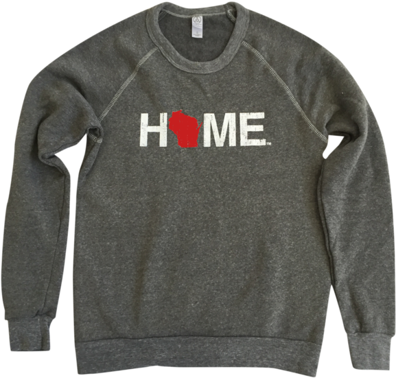 Wi Home Champ Crew Neck Sweatshirt Red/white - Sweater (600x572), Png Download