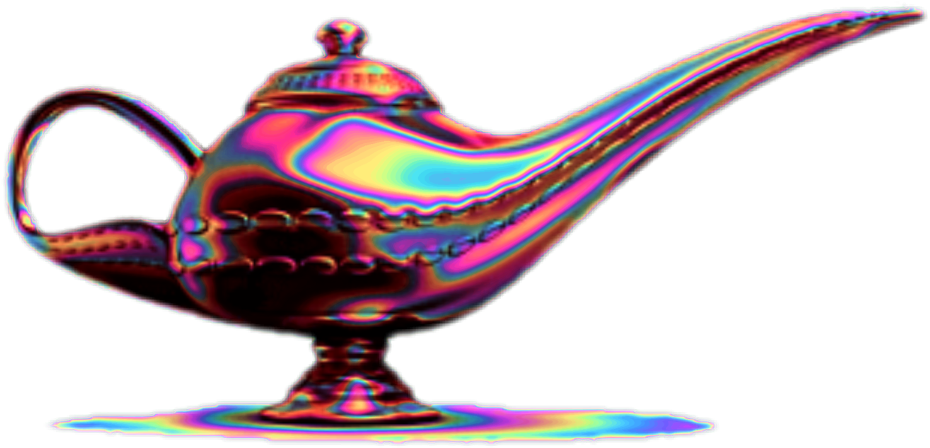 Holo Sticker - Genie In A Bottle (1024x1024), Png Download
