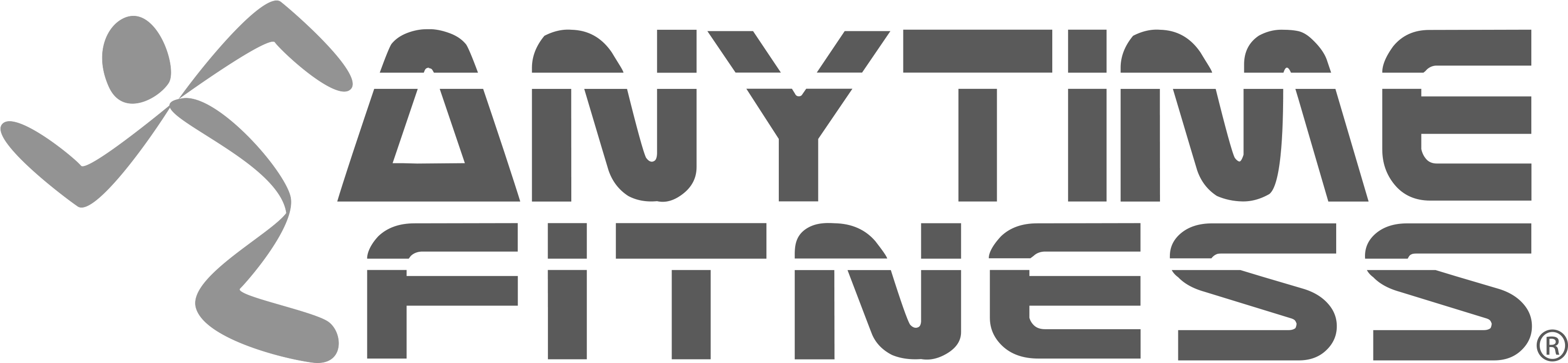 Anytime Fitness Logo-g2 - Anytime Fitness (3450x769), Png Download