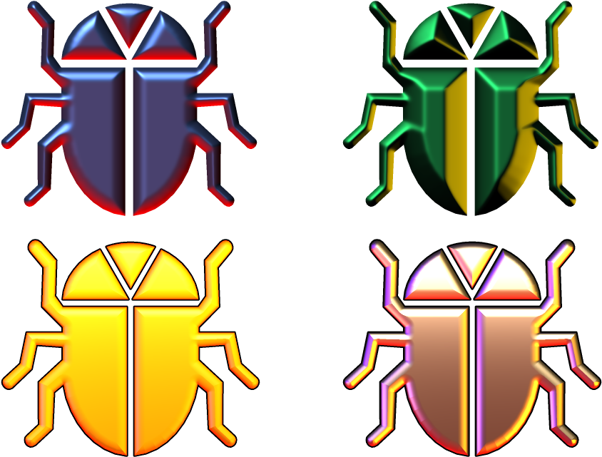 Beetle 3d Png - Jewel Beetles (1024x800), Png Download