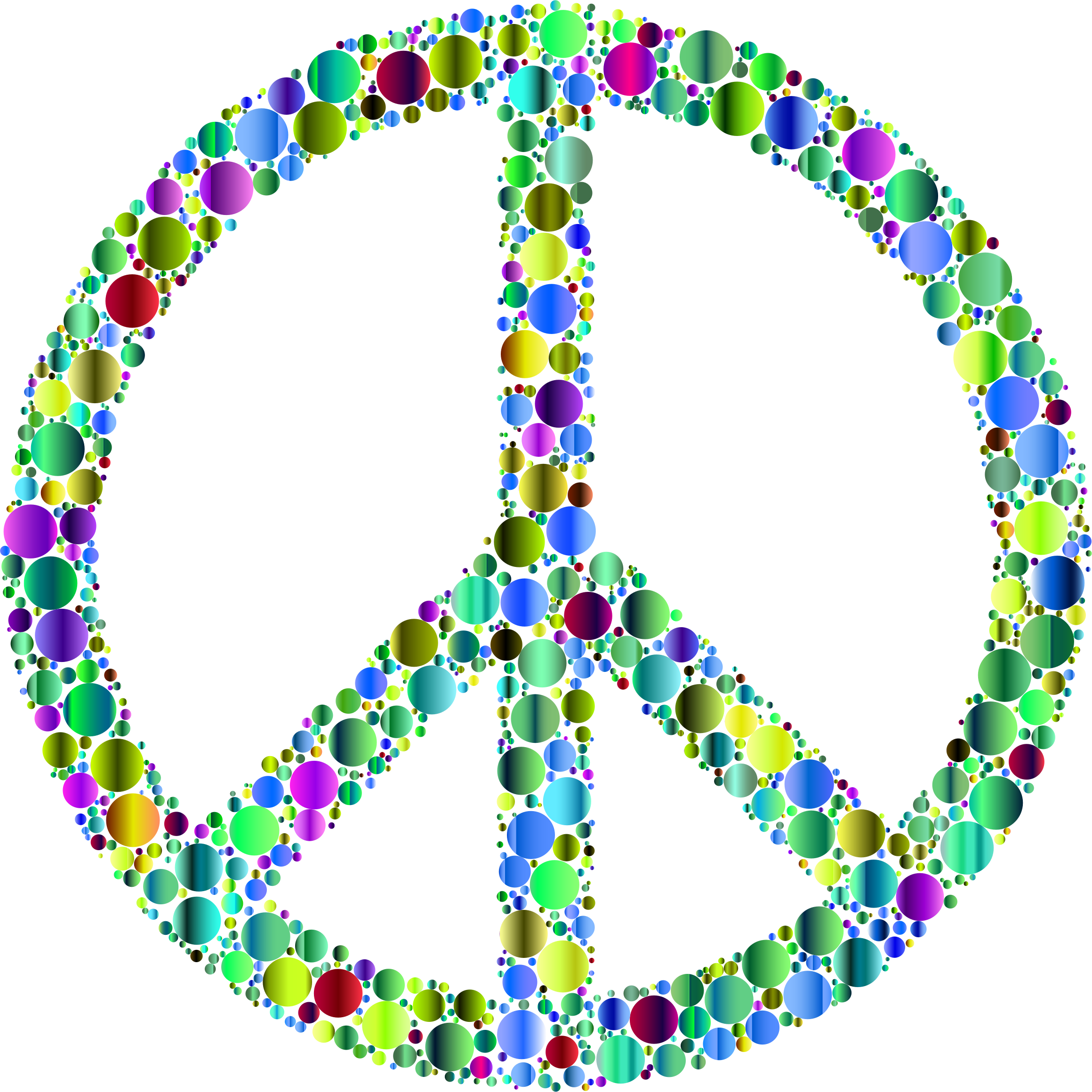 This Free Icons Png Design Of Colorful Circles Peace (2320x2321), Png Download