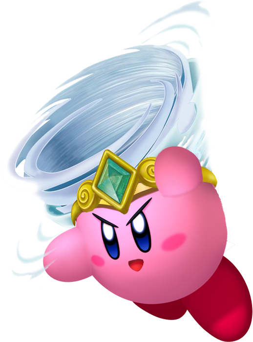 Tornado Kirby - Kirby Return To Dreamland Tornado (518x699), Png Download