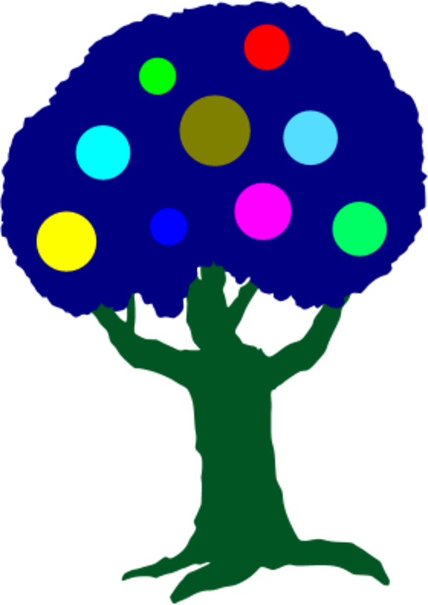Tree With Colorful Circles Fruit - Fruit Of The Holy Spirit (600x849), Png Download