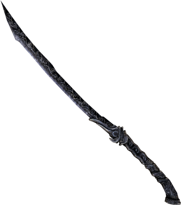 Ebony Greatsword - Ebony Greatsword Skyrim (700x700), Png Download