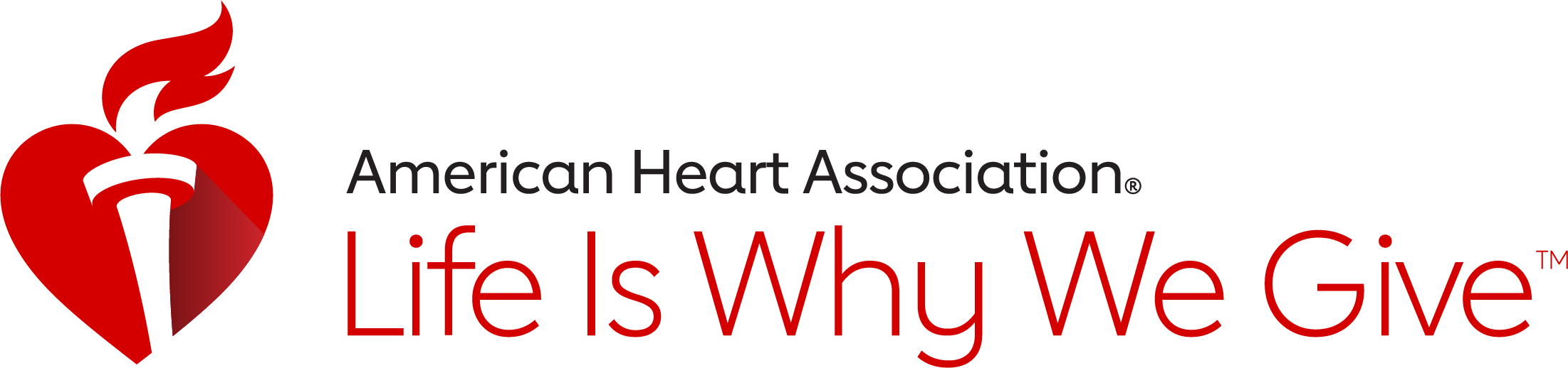 Aha Liwwg Logo Rgb-hex R K - American Heart Association (2202x518), Png Download