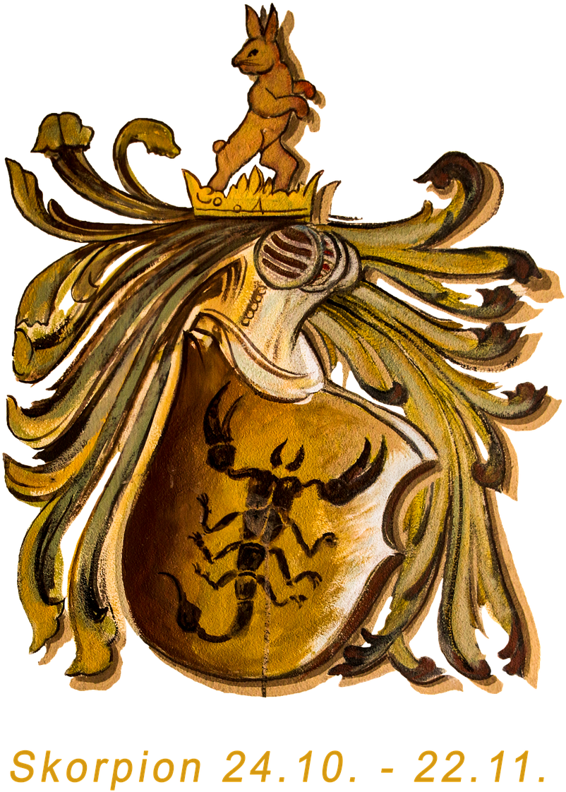 Gemstones For People Born In November - Ilustracion Escorpio (533x720), Png Download