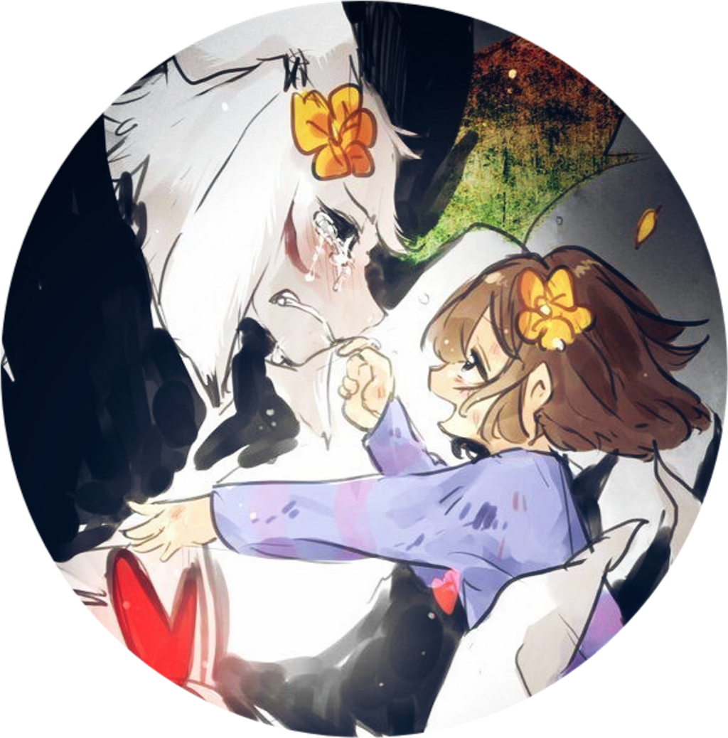 #undertale #frisk #asriel #animegirl - Cartoon (1024x1038), Png Download
