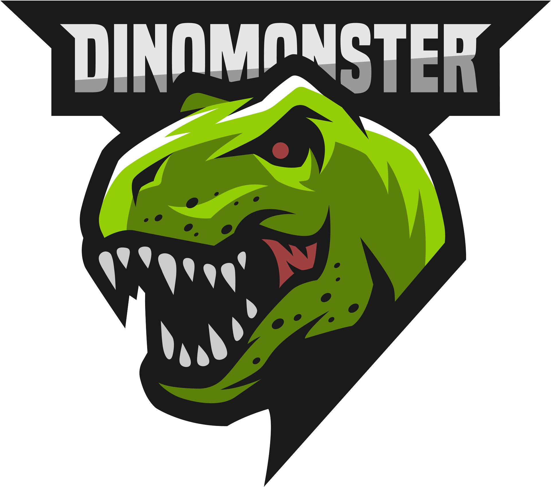 Logo De Sunday League - Dino Monster Logo (2236x2236), Png Download