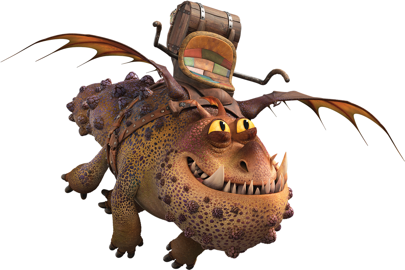 Meatlug Breed - Gronckle - Fishlegs And Meatlug (1417x949), Png Download