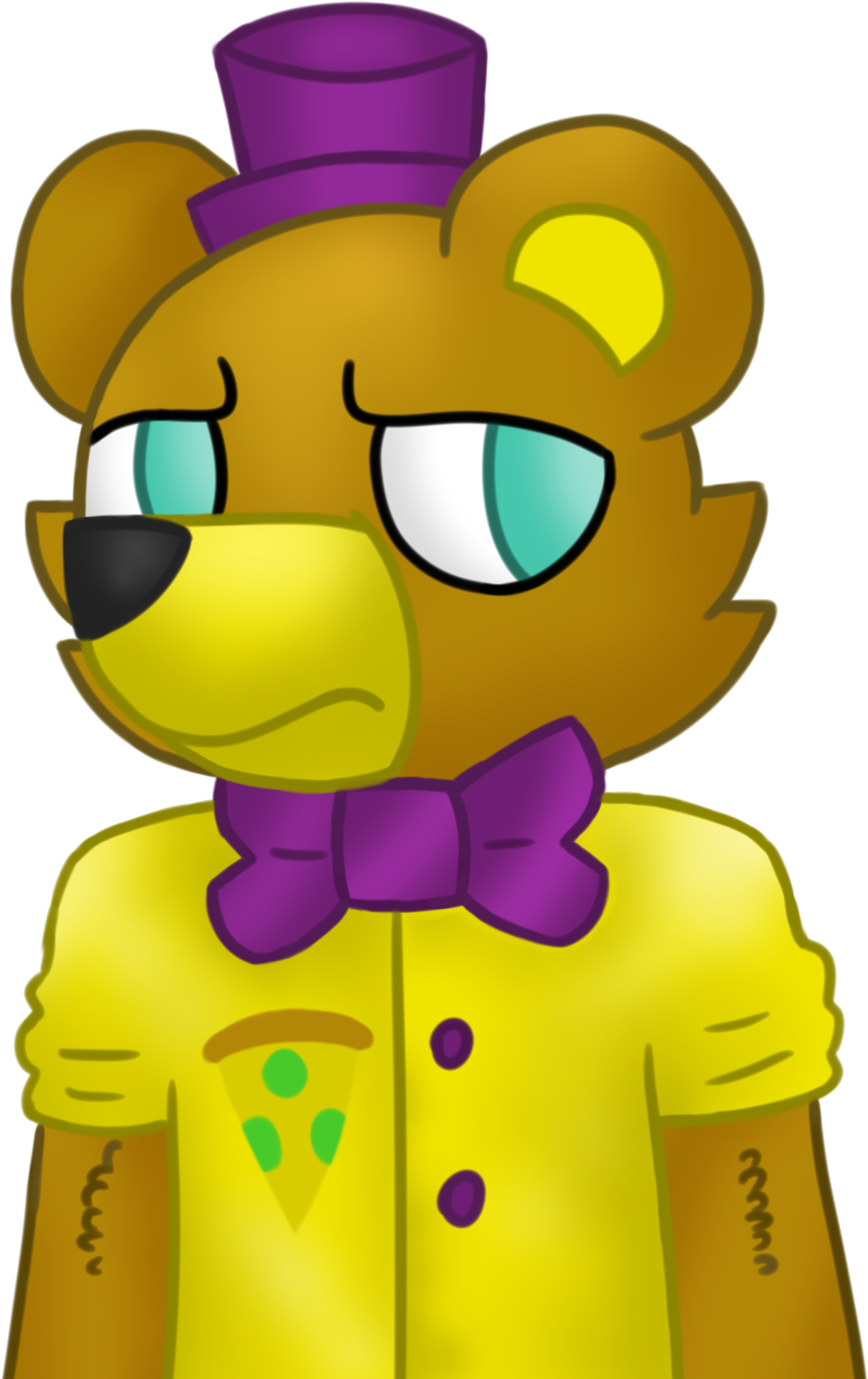 Fredbear (1304x1817), Png Download
