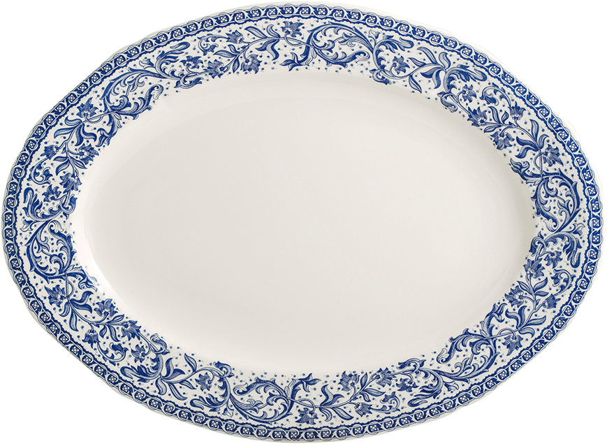 Gien Rouen 37 Oval Platter (869x635), Png Download