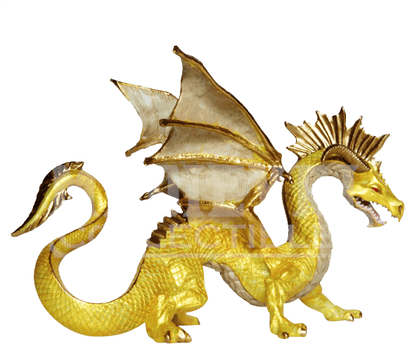 Golden Dragon (600x600), Png Download