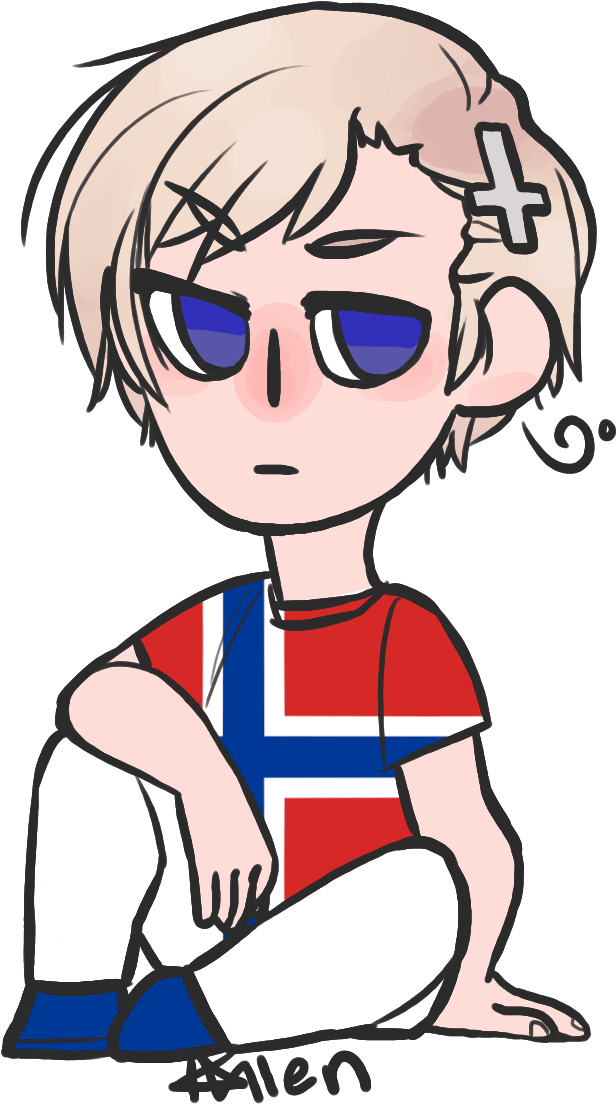 Kitkatkatee Hetalia Stickers Part 2 - Hetalia Norway Trans (1100x1920), Png Download
