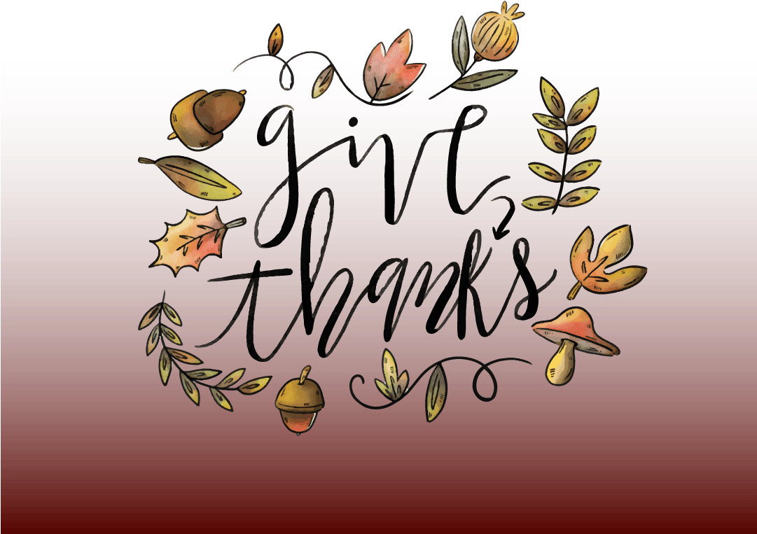 Give Thanksgiving Snapchat Filter Geofilter Maker - Calligraphy (1080x1920), Png Download