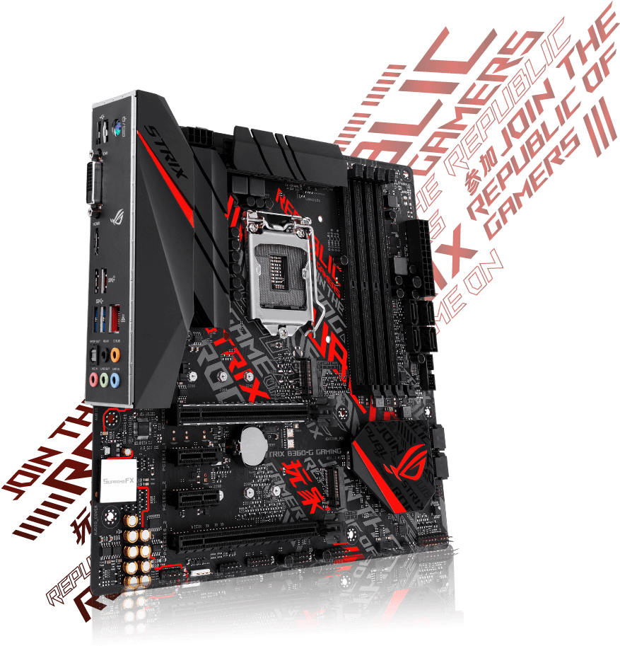 Cyber Pd - Mainboard Asus Rog Strix B360 G Gaming (915x959), Png Download