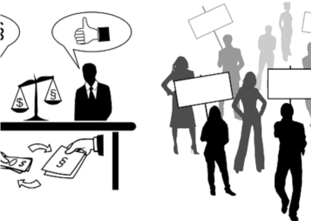 Right Clipart Representative Democracy - Government Corrupt Png (640x480), Png Download