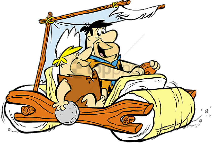 Free Png Download The Flintstones Fred And Barney In - Flintstones Car (850x563), Png Download