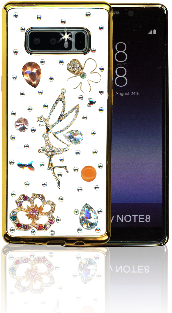 Samsung Galaxy Note 8 Mm Bling 3d Tinkle - Smartphone (699x1280), Png Download
