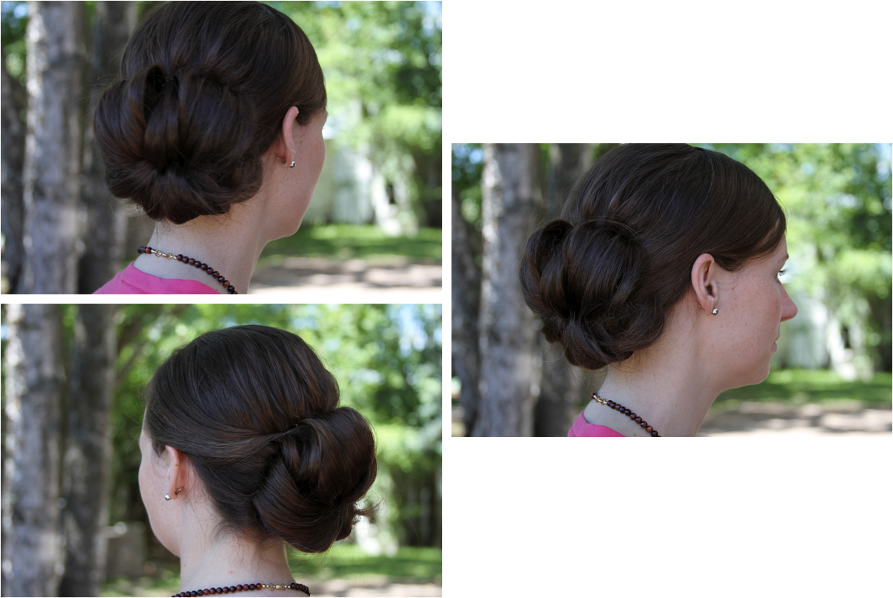 Brianne-hair - Bun (1252x839), Png Download