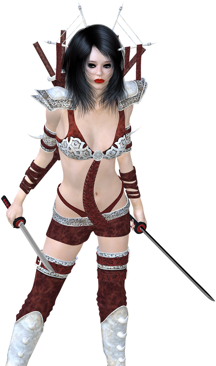 Woman Warrior (927x1280), Png Download