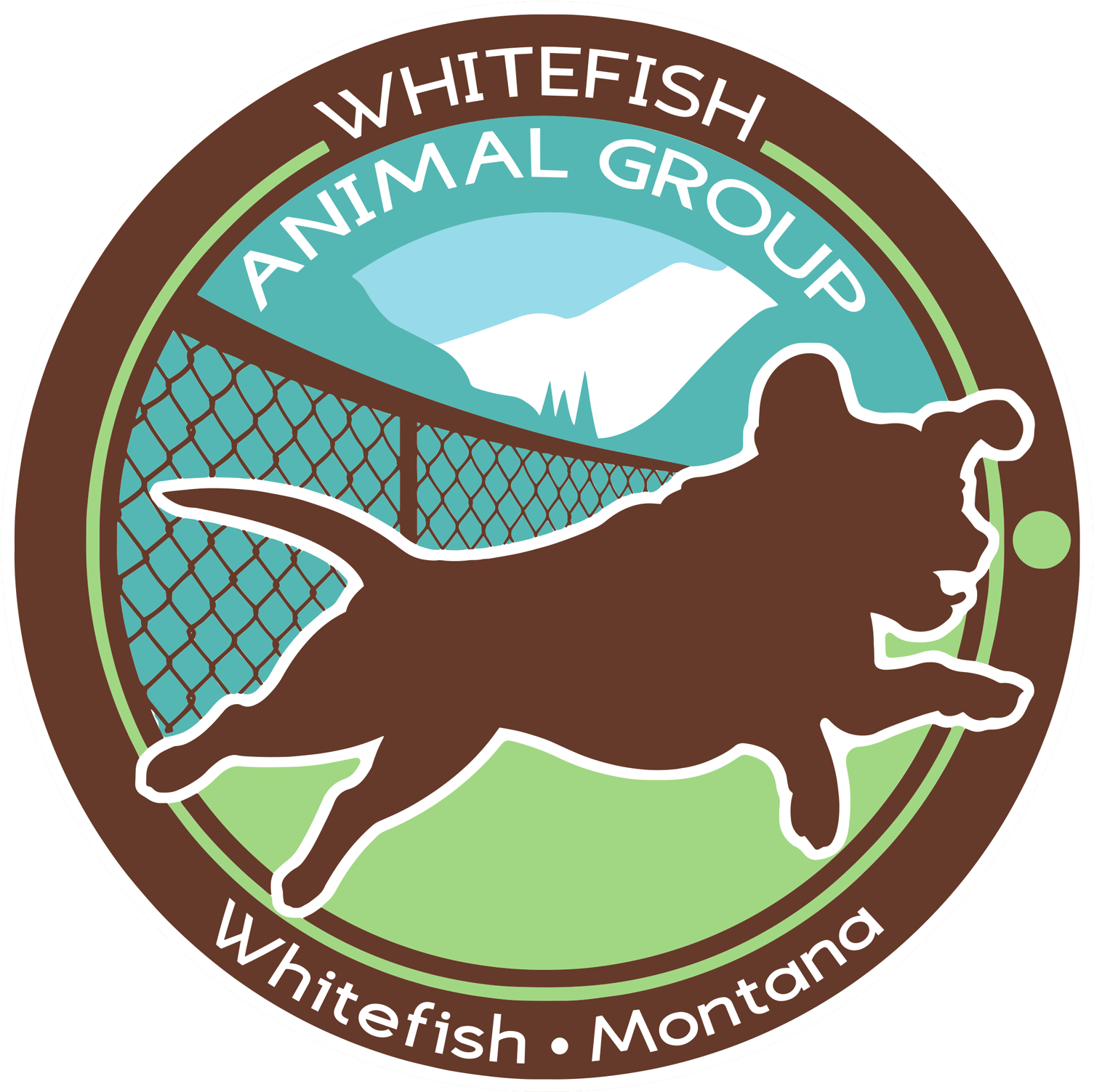 Wag Whitefish Animal Group - Dog Catches Something (1600x1600), Png Download