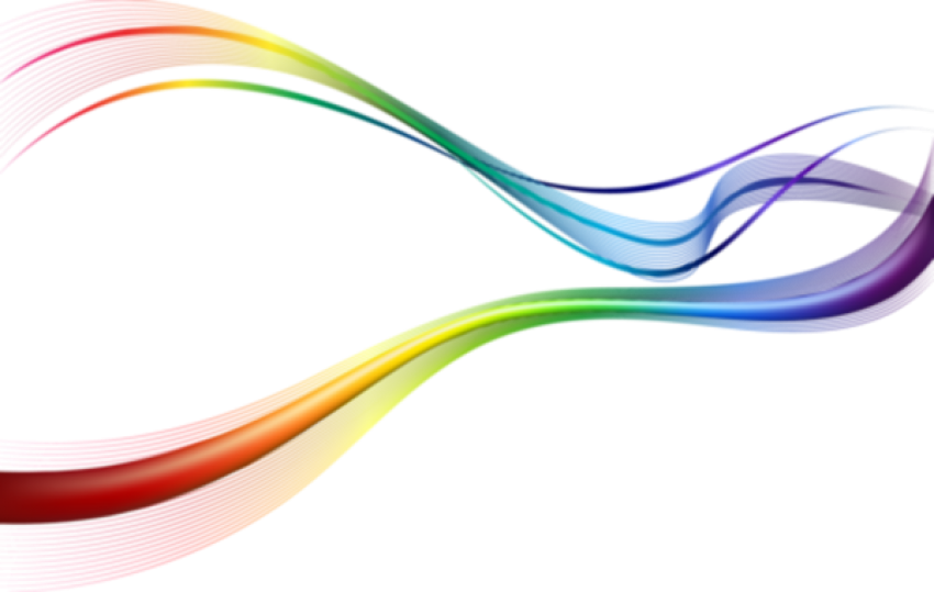 Free Png Colorful Waves Png Png Image With Transparent - Uzun Renkli Şekiller Png (850x539), Png Download