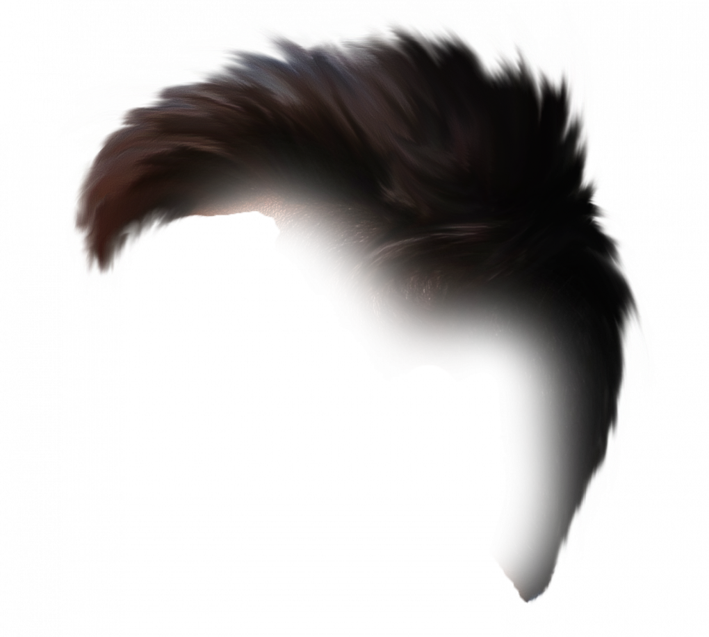 Hair Png - Monochrome (1020x917), Png Download
