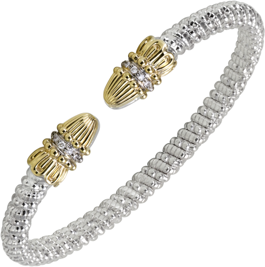 14k Gold & Sterling Silver Bracelet (1000x1000), Png Download