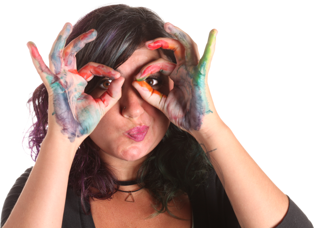 Artsy Tessy - Girl (1000x728), Png Download