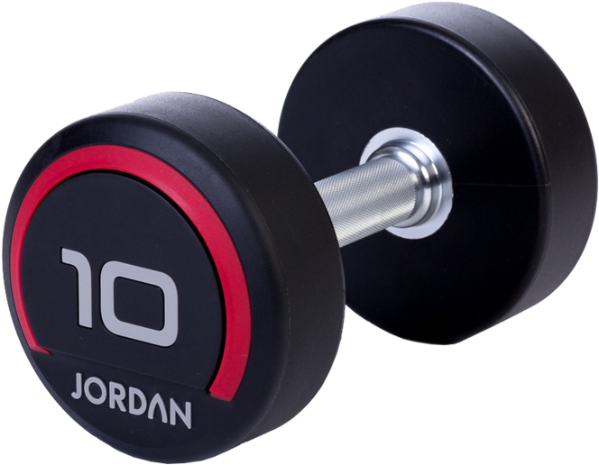 Premium Urethane Dumbbells - Dumbbell (1023x682), Png Download