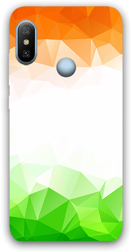 Triangle Geometrical With Indian Tricolor Redmi 6 Pro - Smartphone (600x600), Png Download