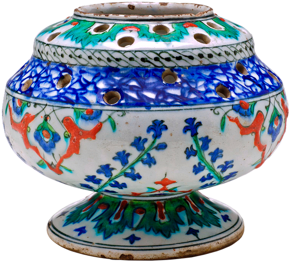 Pierced Flower Vase, Vase, Flower Vase, Turkey, Iznik - Pierced Flower-vase (727x720), Png Download