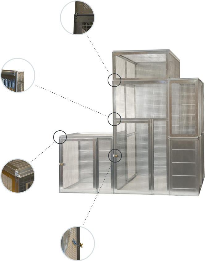 Modular Aviaries - Shelf (748x887), Png Download