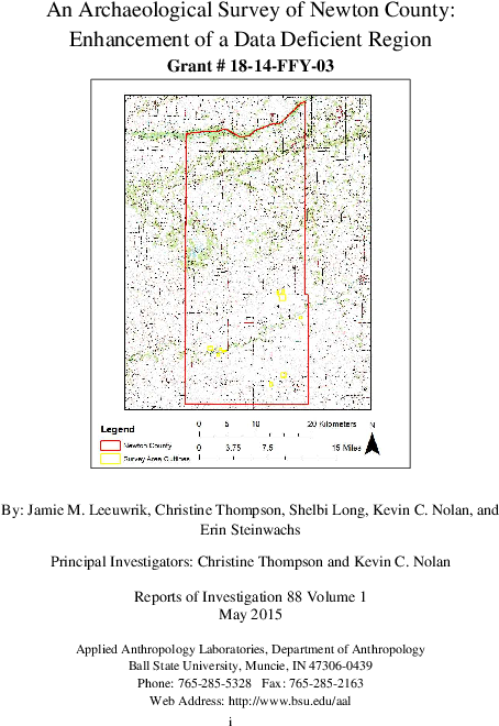 An Archaeological Survey Of Newton County - Diagram (612x792), Png Download
