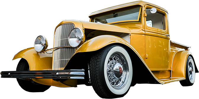 Old Truck - Antique Car (800x389), Png Download