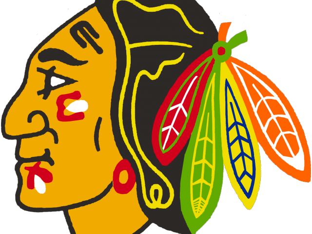 Hockey Clipart Blackhawks - Chicago Black Hawks (640x480), Png Download