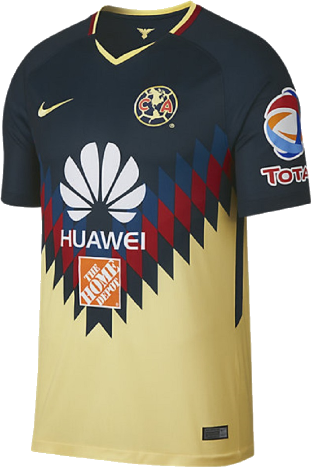 Club América Trikot Home 17/18 - Club America Shirt 2018 (1000x1000), Png Download