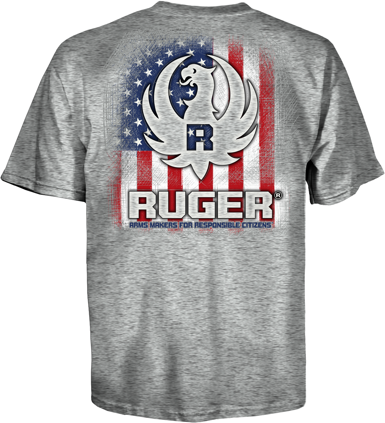 Ruger Sketch Logo T-shirt - Smothered Covered Scattered (1500x1500), Png Download