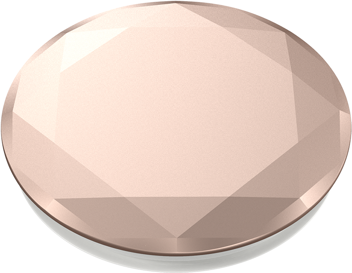 Rose Gold Metallic Diamond - Circle (989x1000), Png Download